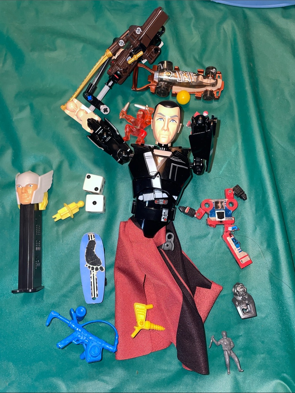 Black and Red Kids Action Figure Accessory Set